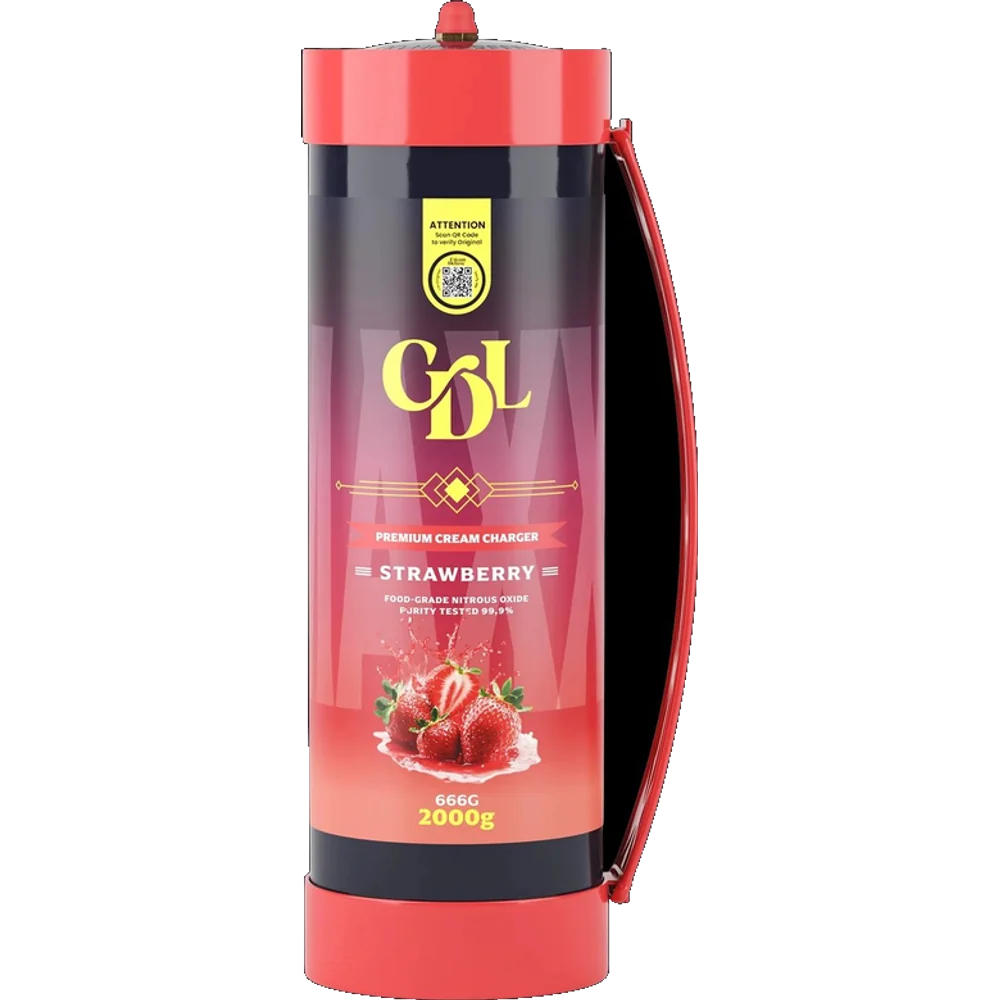 Cream Deluxe Maxxi 2000 g N2O Strawberry