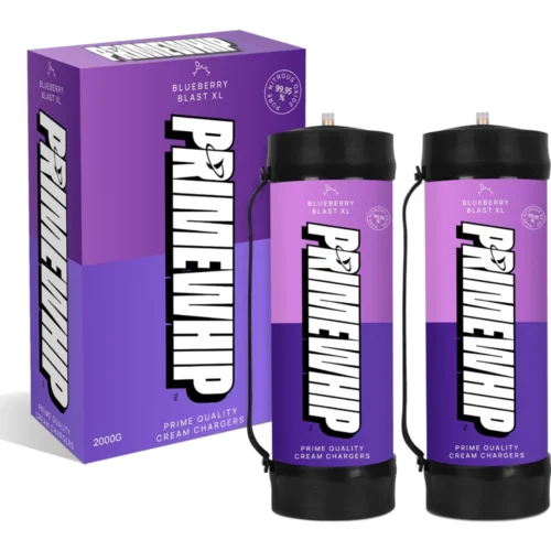 PrimeWhip Food-Grade Cream Charger – XL 2000G Blueberry Blast — PrimeWhip