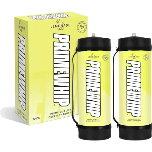 PrimeWhip Food-Grade Cream Charger XL 2000G Lemonade — PrimeWhip