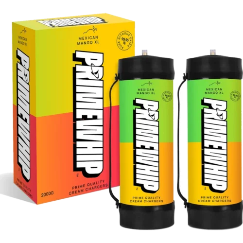 PrimeWhip Food-Grade Cream Charger – XL 2000G Mexican Mango — PrimeWhip