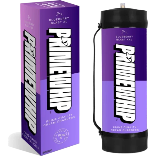 PrimeWhip Food-Grade Cream Charger – XXL 3000G Blueberry Blast — PrimeWhip