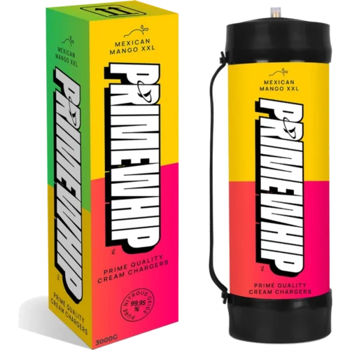 PrimeWhip Food-Grade Cream Charger – XXL 3000G Mexican Mango — PrimeWhip
