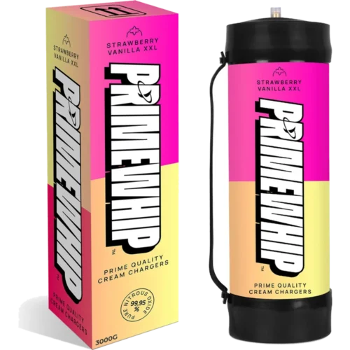 PrimeWhip Food-Grade Cream Charger XXL 3000G Strawberry Vanilla — PrimeWhip