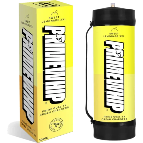 PrimeWhip Food-Grade Cream Charger XXL 3000G Sweet Lemonade — PrimeWhip