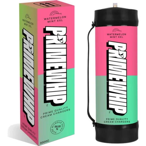 PrimeWhip Food-Grade Cream Charger – XXL 3000G Watermelon Mint — PrimeWhip